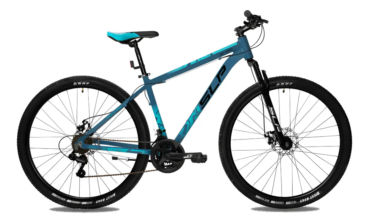 Bicicleta Slp 10 Mtb Aluminio Rodado 29 Freno Disco Azul 18