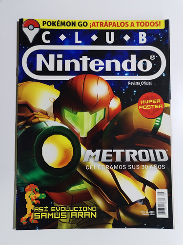 Revista Club Nintendo 30 Aniversario Metroid Con Poster