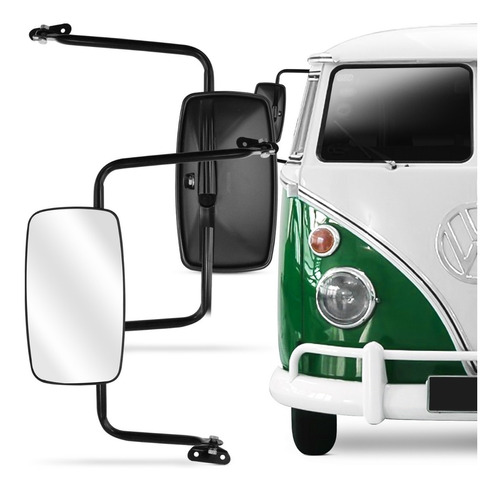 2 Espelho Retrovisor Kombi Corujinha 1963 A 1975 Externo Par