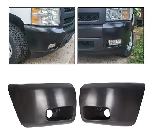 Kit Set 2 Alerones Defensa Delantera Silverado 2007 A 2013