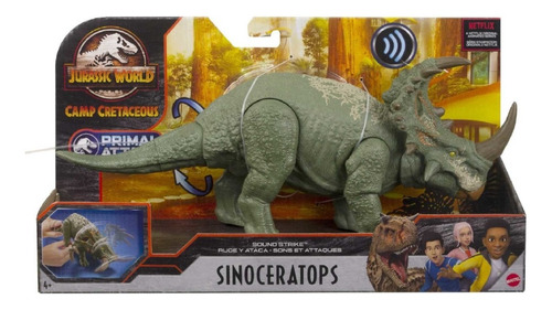 Imagen 1 de 5 de Dinosaurio Sinoceratops Jurassic World Con Sonido