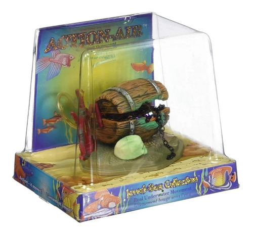Adorno Penn Plax Barril Con Joyas Movimiento Acuario