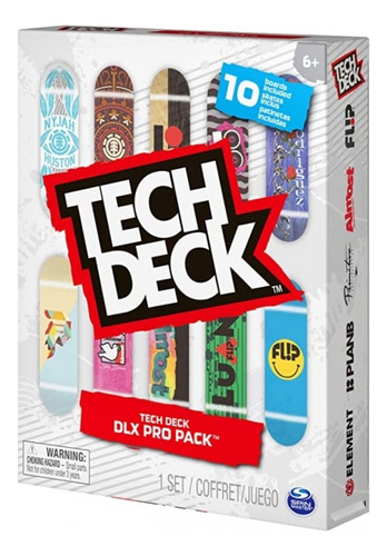 Pack Fingerboards Tech Deck Modelo Dlx Pro 10 Pack