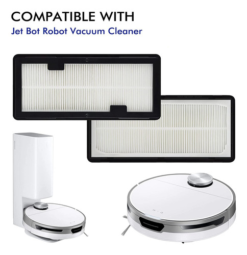 2 Filtros Hepa De Repuesto Lavables Para Jet Bot A