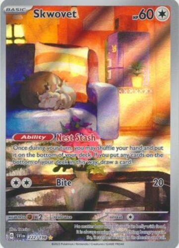 Skwovet - 222/198 - Ilus Rare - Pokemon Tcg S&v - Original