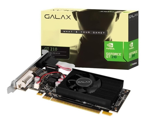 Imagem 1 de 5 de Nvidia Galax Geforce 200 Series Gt 210 21ggf4hi00np - 1 Gb