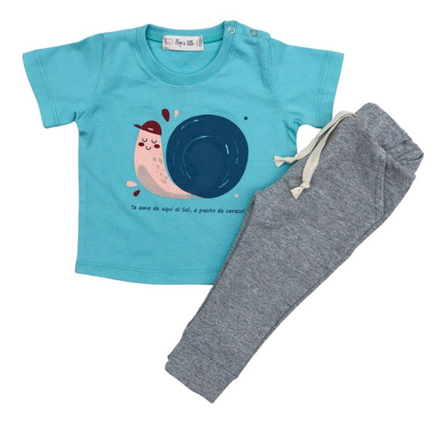 Conjunto Niño, Playera Verde Menta/pants