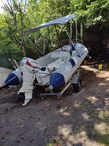 Imagen 9 de 15 de Semirrigido V Marine 470 Evinrude Etec 60 Hp -trailer .full