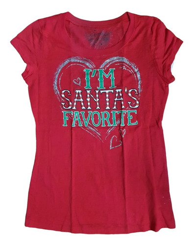 Playera Para Niña De Navidad I´m Santas Favorite Santa Claus