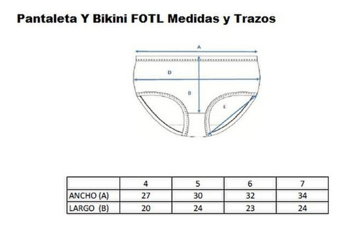 4 Bikini Fruit Of The Loom Mujer Algodon