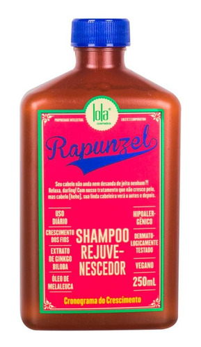  Shampoo Rejuvenecedor Lola Cosmetics 250ml Rapunzel