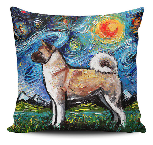 Funda Cojin Tayrona Store Noche Estrellada Perros 001