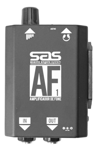 Amplificador De Fone Af1 Preto - Santo Angelo