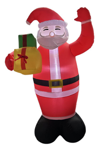 Inflables Navideños Iluminados De Papá Noel Decoración