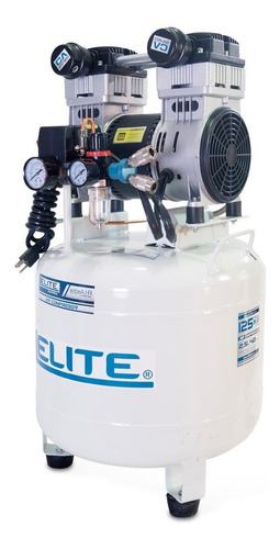 Imagen 1 de 3 de Compresor de aire eléctrico portátil Elite CA2542D monofásico blanco 110V 60Hz