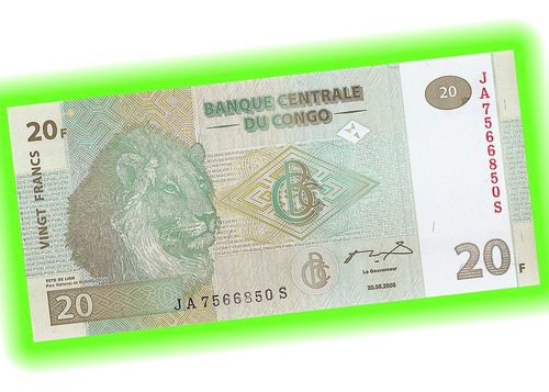 Congo Democrático - Billete 20 Francos 2003 ¡ Sin Circular !