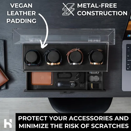 Vitrina Para Relojes Holme & Hadfield Premium De Madera Con