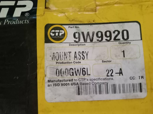 9w9920 Mount Assy Para Equipos Caterpillar