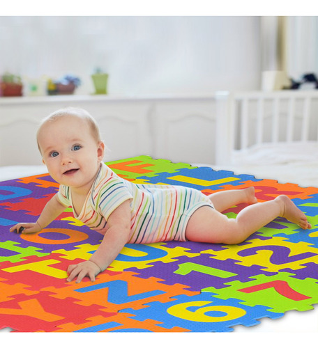 Alfombrilla De Espuma Para Bebés, 36 Piezas, 6,1 X 6,1 Pulga
