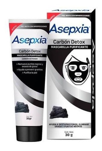 Mascarilla Asepxia Peel Off Carbon 30grs