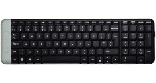 Teclado Sem Fio Logitech K230 Qwerty Português Brasil Preto