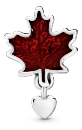 Charm Hoja De Arce Rojo De Canadá