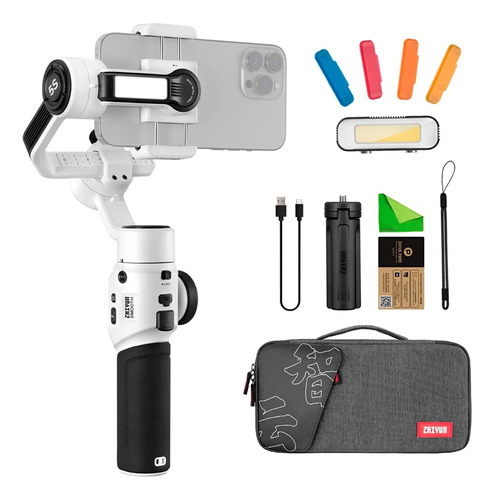 Zhiyun Smooth 5s Combo C/led Estabilizador Profesional Blanc