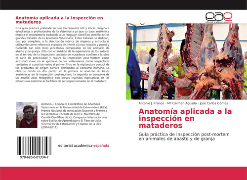 Libro: Anatomía Aplicada A La Inspección En Mataderos: Guía