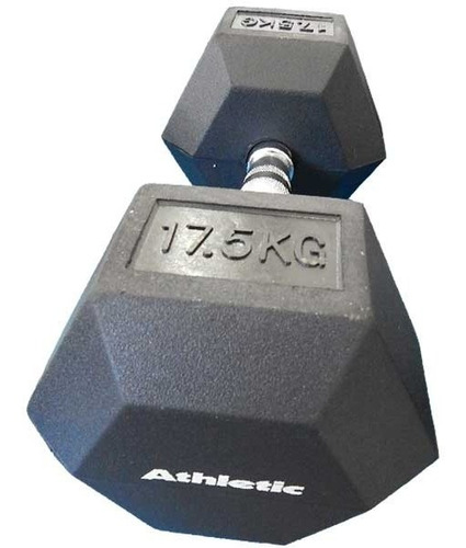 Mancuerna Hexagonal Goma 17.5kg Athletic