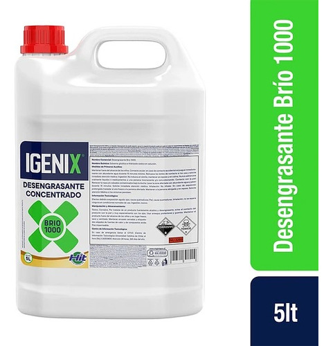 Desengrasante Líquido Igenix Brio 5 Lts Concentrado