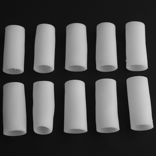 10 Fundas Protectoras De Tubo De Dedo De Gel De Silicona Par
