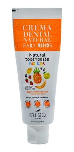 Crema Dental Niños Sin Flúor - g a $222