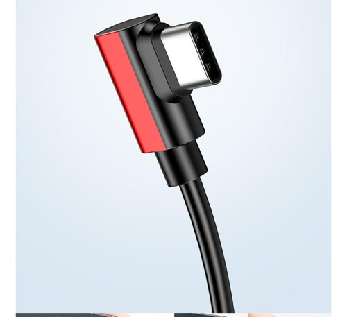 Conector De Carga Del Codo Tipo C Rojo .