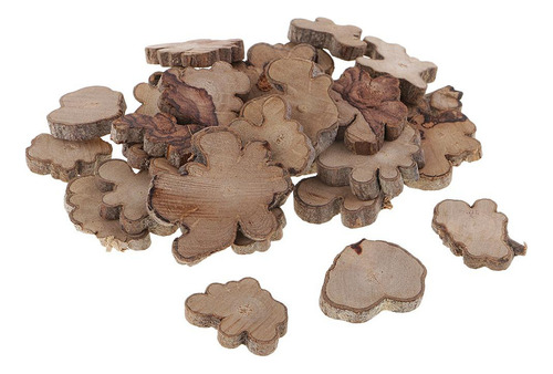Navidad 30pcs Rebanadas De Troncos De Irregulares Adornos