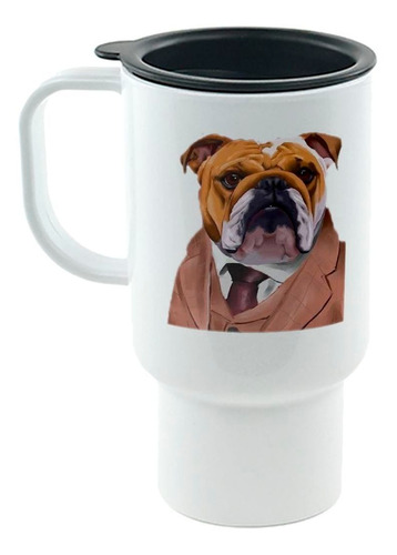 Jarro Termico Bulldog Ingles Saco Y Corbata