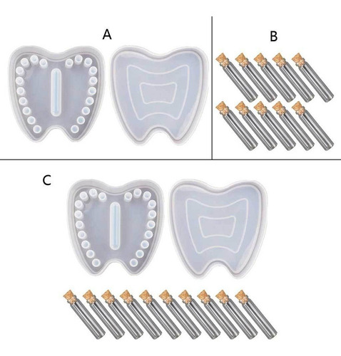 New Caja De Dientes De Bebé Molde De Resina For Niños,