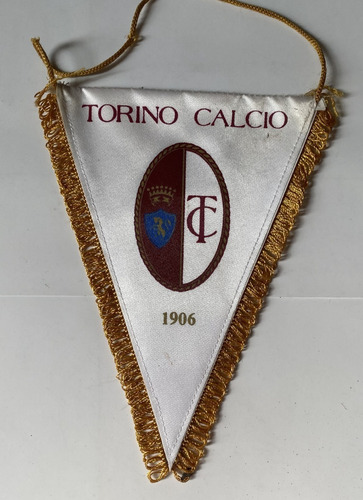 Antiguo Banderín Torino Calcio, Fútbol Tela, Bu2