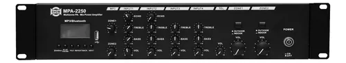 comprar Amplificador 70v Show Seikaku 500w 2c Hilo Musical Bluetooth