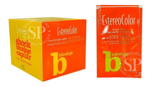 Estereo Color Shock Blindaje Capilar Con Filtro 15gr 12u