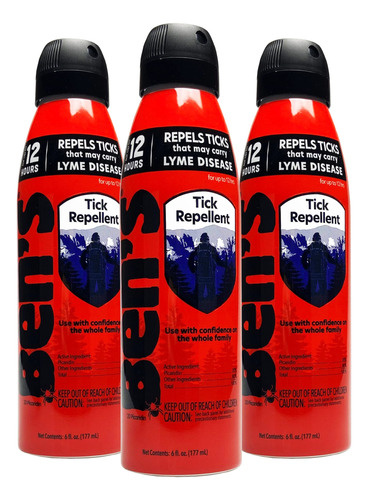 Ben's Repelente De Garrapatas 6 Oz. Eco-spray - Paquete De 3