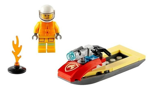 Lego City Moto De Agua De Bomberos 30368 E. Full