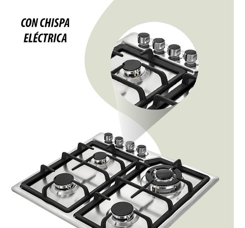 Parrilla Estufa De Gas Lp Natural Acero Inox Stay Elit 120v