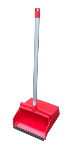 Recogedor De Basura Sistema Dual Fijo Y Plegable 30cm Rojo