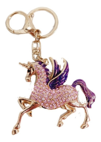 Llavero Unicornio Pegaso Circones Brillantes 