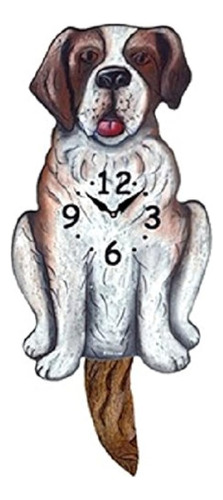 Reloj De Péndulo De Péndulo De Cola De Perro San Bernardo
