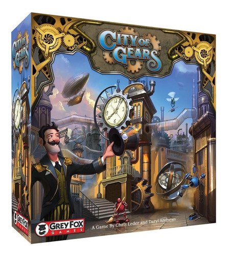 Grey Fox Games: City Of Gears, Juego De Mesa De Estrategia, 