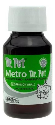 Metro Dr. Pet 50 Ml.  Metronidazol Veterinario