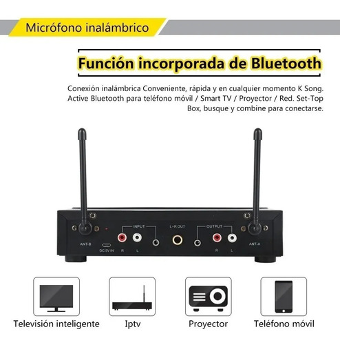 Winmix 2 Microfonos Inalambricos Uhf Doble Canal Nk-110