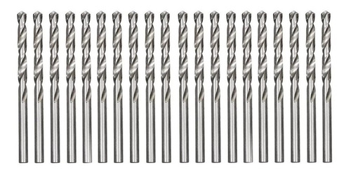 Kit C/ 20 Broca Aço Rápido 1,0mm Hss Din338 Tnt
