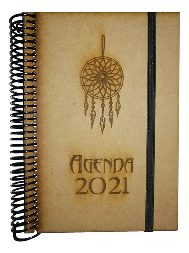 Agenda Personalizada 2021, Con Tapa Personalizada Mdf.